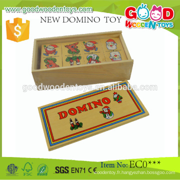 Cadeaux de Noël promotionnels Ensembles de jouets éducatifs pour enfants Made-in-China Ensemble de dominos en bois